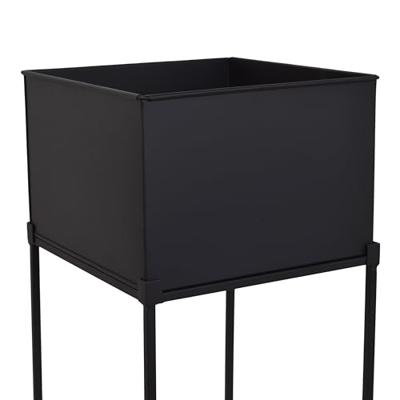 LOFT42 Flora Plantenbak vierkant - Metaal - Zwart