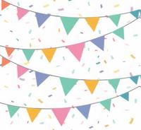 Duni servetten flags 33x33cm - thumbnail