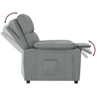 Fauteuil verstelbaar stof donkergrijs - thumbnail