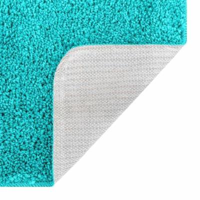 VidaXL Antislip badmat set 2 pcs turquoise pp VidaXL Antislip badmat set 2 pcs turquoise pp