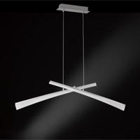 LED Hanglamp X linear - Zwenkbaar - Warm wit licht - Inkortbaar - Zilver - thumbnail