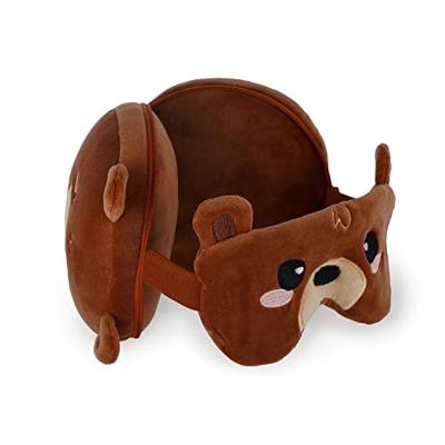 Legami Reiskussen met slaapmasker - Teddy beer