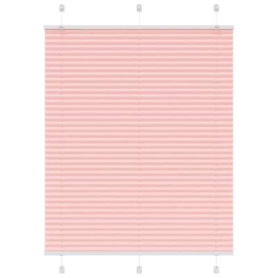 VidaXL Plissé rolgordijn 110x150cm stofbreedte 109,4cm polyester roze VidaXL Plissé rolgordijn 110x150cm stofbreedte 109,4cm polyester roze