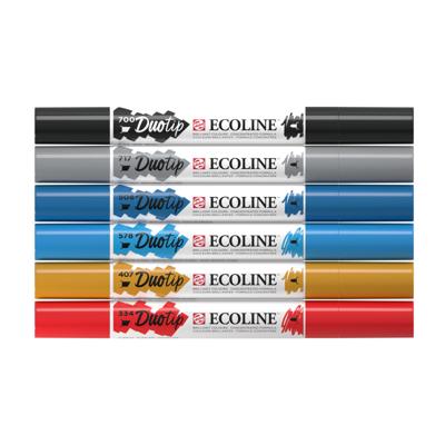 Duotip talens ecoline set 6 stuks stadslandschap Duotip talens ecoline set 6 stuks stadslandschap