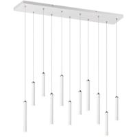 Dimbare LED Hanglamp 22W Warm Wit 3000K - Rechthoekig Mat Wit Aluminium - thumbnail