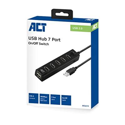 ACT 7-poorts USB 2.0 hub