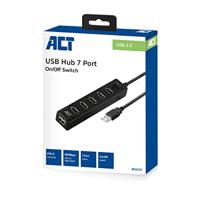 ACT 7-poorts USB 2.0 hub - thumbnail