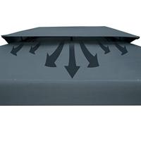 Paviljoen Elda Antraciet XXL 3x4 meter - thumbnail