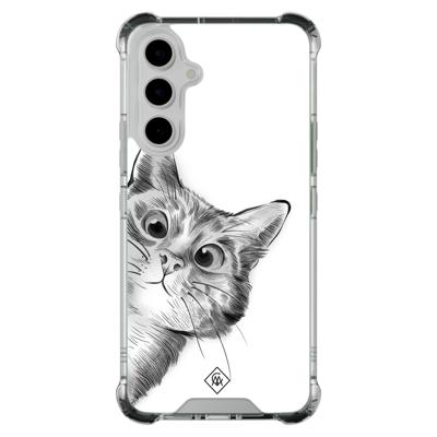 Samsung Galaxy A54 shockproof hoesje - Kat kiekeboe