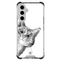 Samsung Galaxy A54 shockproof hoesje - Kat kiekeboe - thumbnail