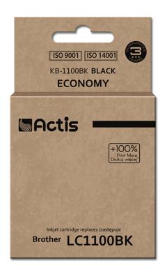 Actis KB-1100Bk Inkt (vervangt Brother LC1100BK/980BK; Standaard; 28 ml; zwart)
