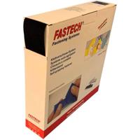 FASTECH® B50-SK--JV999925 Klittenband Om vast te plakken Acrylaat Jersey (l x b) 25 m x 50 mm Zwart 25 m - thumbnail