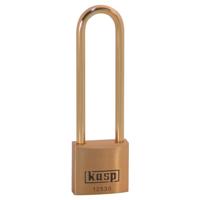 Kasp K12530L70BD Hangslot 30 mm Verschillend sluitend Goud-geel Sleutelslot - thumbnail