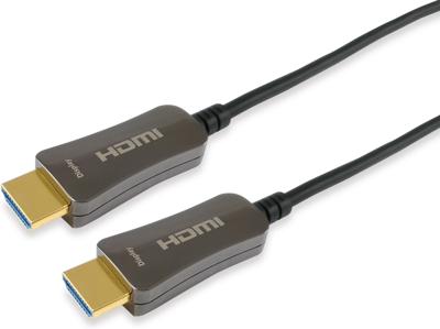 Equip 119431 hdmi 2.0 active optical cable, hdmi type a -> hdmi type a 3d, 18 gbit/s, 50m, black