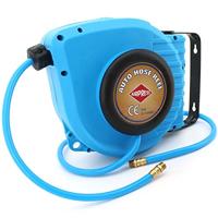 Airpress Luchtslanghaspel PU wandmodel | zelf-oprollend | 1/4" buitendraad | 8 x 12 mm 9 m | 12 bar - 46576 - thumbnail
