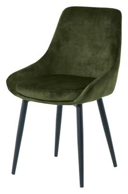 Artistiq Eetkamerstoel 'Kofi' Velvet, kleur groen