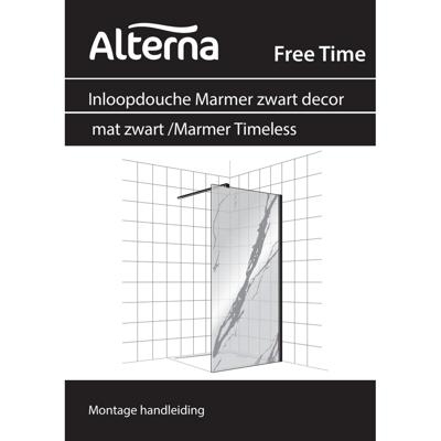 Inloopdouche BWS Free Time 100x200 cm Marmer Glas Timeless Coating Mat Zwart Profiel Boss & Wessing Inloopdouche BWS Free Time 100x200 cm Marmer Glas Timeless Coating Mat Zwart Profiel Boss & Wessing