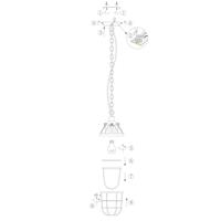Steinhauer Landelijke hanglampMistral 17cm vintage grijs - 7890GR - thumbnail