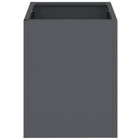 VidaXL Tuin bloempot antraciet 32 x 32 x 40 cm koudgewalst staal - thumbnail