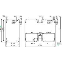 Schneider Electric NSYPMM125 (l x b) 1250 mm x 500 mm Metaal 1 stuk(s) - thumbnail