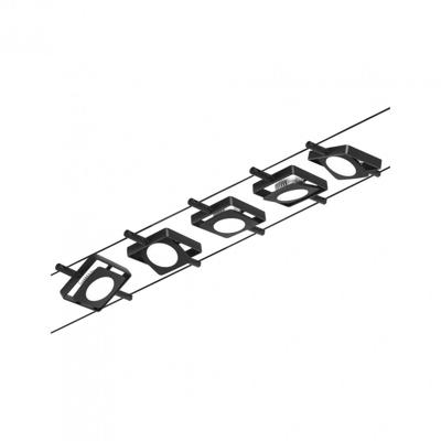 Paulmann 94424 Kabelsysteem compleet LED Zwart (mat), Chroom