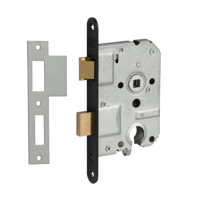 Nemef dag- en nachtslot - PC55 mm - doornmaat 50 mm - 1269/3 - zwart gelakt - thumbnail