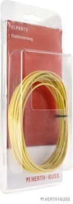 HERTH+BUSS kabel electric cable silicone 1.5 mm yellow 5mtr.