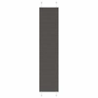 VidaXL Plissé rolgordijn 45x200 cm stofbreedte 44,4 cm polyester zwart - thumbnail