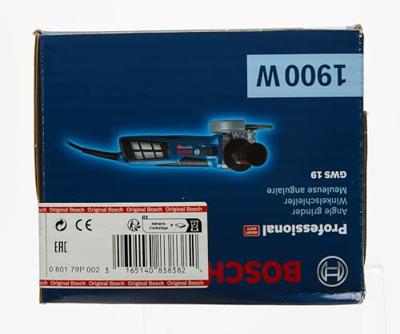 Bosch Blauw GWS 19-125 CIE Professional Haakse slijpmachine met 6-traps toerentalinstelling - 1900 watt - 060179P002