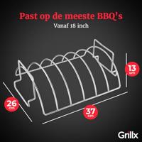 GrillX BBQ Sparerib houder - thumbnail