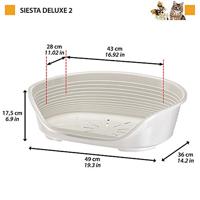 SIESTA DELUXE Mand Maat 2 - 49*36*17,5 cm - Lichtgrijs - FERPLAST - thumbnail