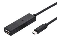 VALUE USB 2.0 Verleng kabel met actieve Repeater, A - C, zwart, 20 m - thumbnail