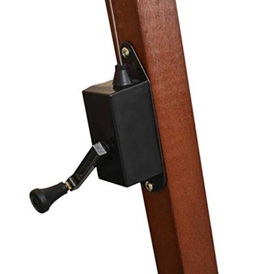 Zweefparasol met paal 3,5x2,9 m massief vurenhout terracotta