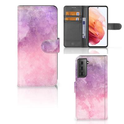 Hoesje Samsung Galaxy S21 Pink Purple Paint Hoesje Samsung Galaxy S21 Pink Purple Paint