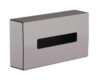Hansgrohe Box Voor Make-Up Doekjes AddStoris Geborsteld Zwart Chroom - thumbnail