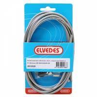 Elvedes kabelset rollerbrake brim85/55/45 achterzijde zilver