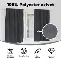 VidaXL Verduisterende gordijnen 2 pcs lichtgrijs 140 x 175 cm fluweel - thumbnail