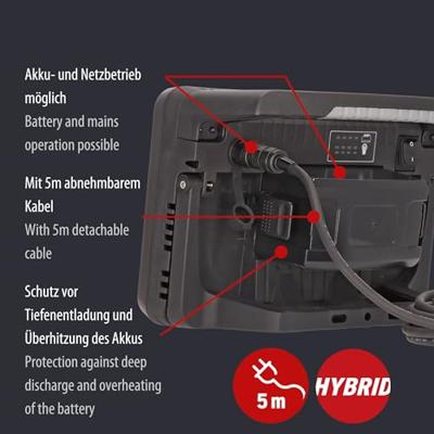 Brennenstuhl multi battery led hybride bouwlamp 10050 mh - 12500 lumen
