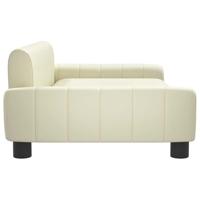 Hondenmand 90x53x30 cm kunstleer crmekleurig - thumbnail