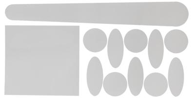 CONTEC achtervork/frame beschermset "full hd" ct frame prot.full hd set, transparent