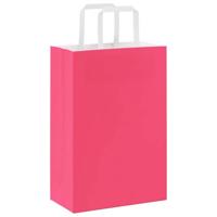 VidaXL Papieren zakken 50 st met hengsels 21x11x31 cm roze - thumbnail