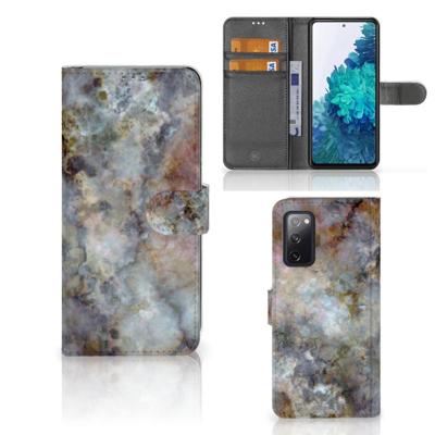 Samsung Galaxy S20 FE | Bookcase | Marmer Grijs