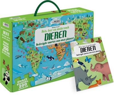 Rebo Publishers Boek en puzzel - dieren