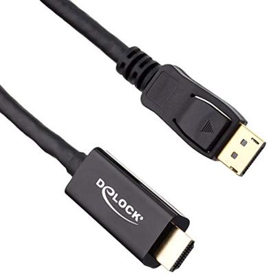 Delock 85956 DisplayPort-kabel DisplayPort / HDMI Aansluitkabel DisplayPort-stekker, HDMI-A-stekker 2 m Zwart Vergulde steekcontacten, 4K UHD Delock 85956 DisplayPort-kabel DisplayPort / HDMI Aansluitkabel DisplayPort-stekker, HDMI-A-stekker 2 m Zwart Vergulde steekcontacten, 4K UHD
