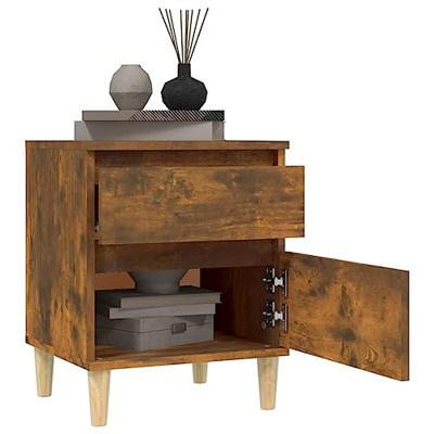 Nachtkastjes 2 st 40x35x50 cm gerookt eikenkleurig Nachtkastjes 2 st 40x35x50 cm gerookt eikenkleurig