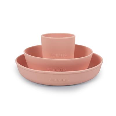 Filibabba - Silicone Dinner set, Peach (SI008)