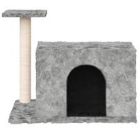 VidaXL Kattenmeubel met sisal krabpale 51 cm lichtgrijs - thumbnail