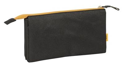 Pennenetui met 3 vakken Kings League Ultimate Móstoles Zwart 22 x 12 x 3 cm