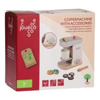 Joueco houten koffiezetapparaat met accessoires - thumbnail