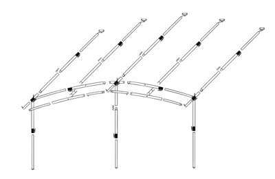 Dorema Frame Voortent Onyx 270 Staal Easygrip 28mm